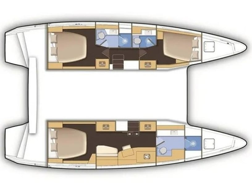 Misschien, Victoria Catamaran Cabine 4  7  slaapplaatsen 7  gasten 12.94 m Lijstnummer: #15361 3