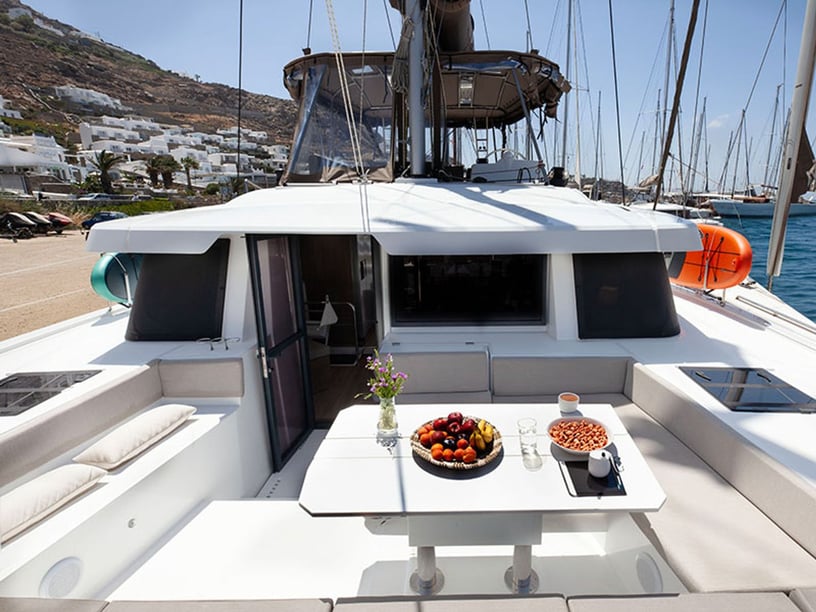 Tourlos Catamaran 6 cabin 11 berths 12 guests 14.28 m Listing Number: #15453 2