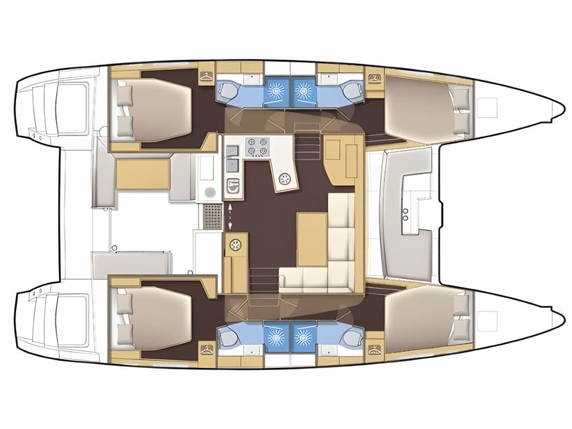 Lefkada Segelboot 3 Kabine 6 Liegeplätze 6 Gäste 11.4 m Nummer des Inserats: #15470 2