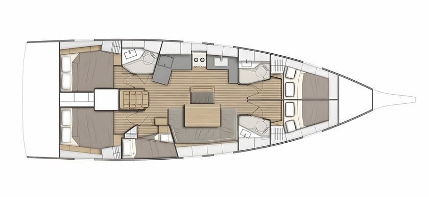 Athene Zeilboot Cabine 5  10  slaapplaatsen 10  gasten 13.65 m Lijstnummer: #15529 2