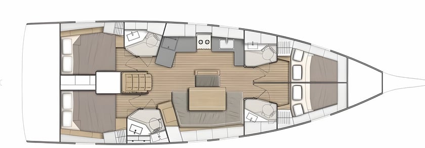 Kann Pastilla Segelboot 4 Kabine 10 Liegeplätze 10 Gäste 14.6 m Nummer des Inserats: #15624 2