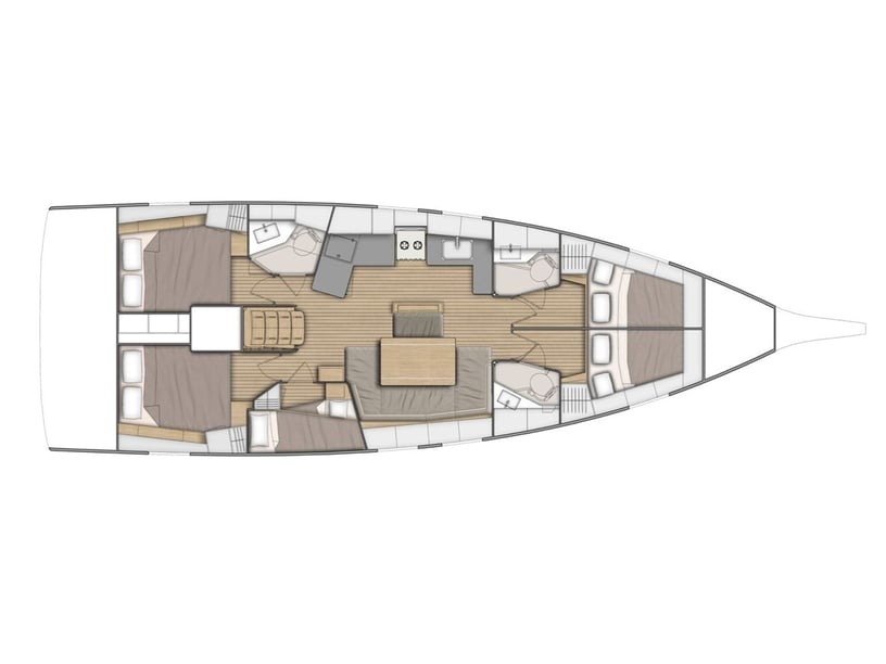 Ibiza Segelboot 5 Kabine 12 Liegeplätze 12 Gäste 14.6 m Nummer des Inserats: #15650 5