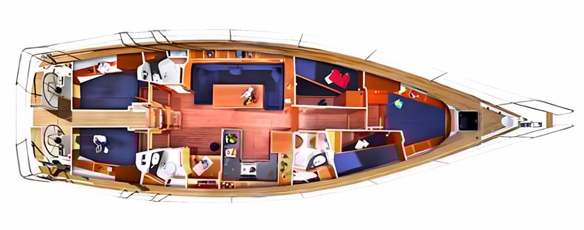 Gouvia Velero Cabina 5  10  literas 10  invitados 15.5 m Número de anuncio: #15664 2