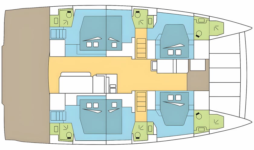 Kaštel Gomilica Catamaran Cabine 6  12  slaapplaatsen 12  gasten 14.82 m Lijstnummer: #15689 2