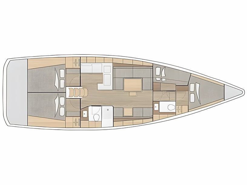 Kaštel Gomilica Zeilboot Cabine 4  10  slaapplaatsen 10  gasten 14.14 m Lijstnummer: #15690 2