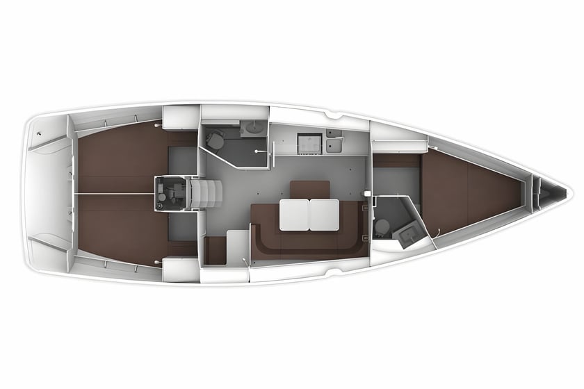 Palairos Barca a vela cabina 3  cuccette 7  7  ospiti 12.35 m Numero dell'inserzione: #15759 2