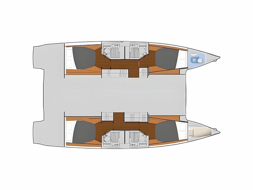 Lavrion Katamaran 5 kabin Konaklama 11 kişi Seyir 11 kişi 12.58 m İlan No: #15813 2