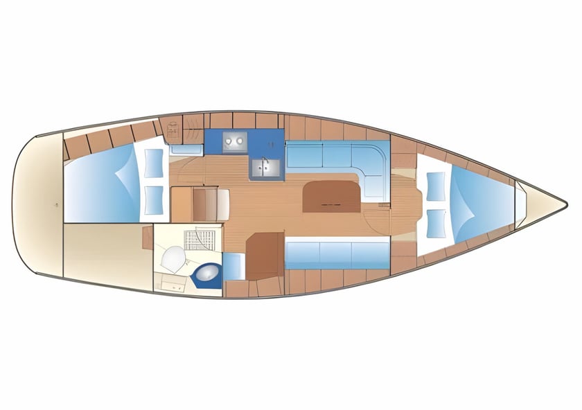 Primošten Velero Cabina 2  5  literas 5  invitados 10.71 m Número de anuncio: #15817 2