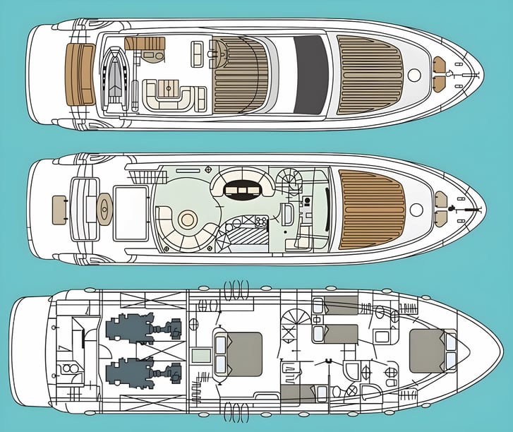 Drage Motoryacht 4 Kabine 8 Liegeplätze 8 Gäste 21.7 m Nummer des Inserats: #15869 2