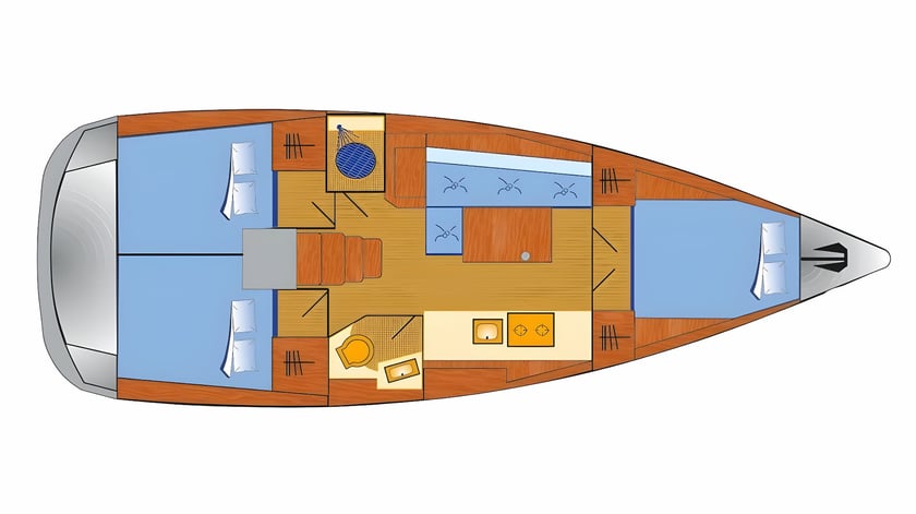 Pola Barca a vela cabina 3  cuccette 8  8  ospiti 11.5 m Numero dell'inserzione: #15889 2