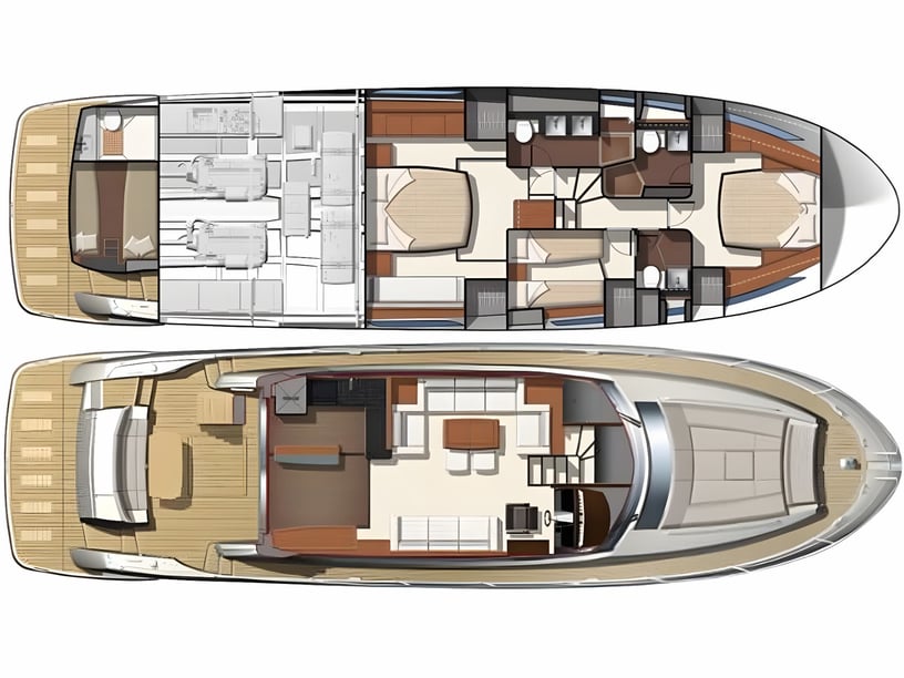 Sibenik Yate a motor Cabina 3  6  literas 6  invitados 19.5 m Número de anuncio: #15975 2