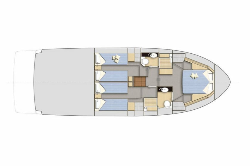 Palma di Maiorca Motoscafo cabina 3  cuccette 6  6  ospiti 12.39 m Numero dell'inserzione: #15989 2