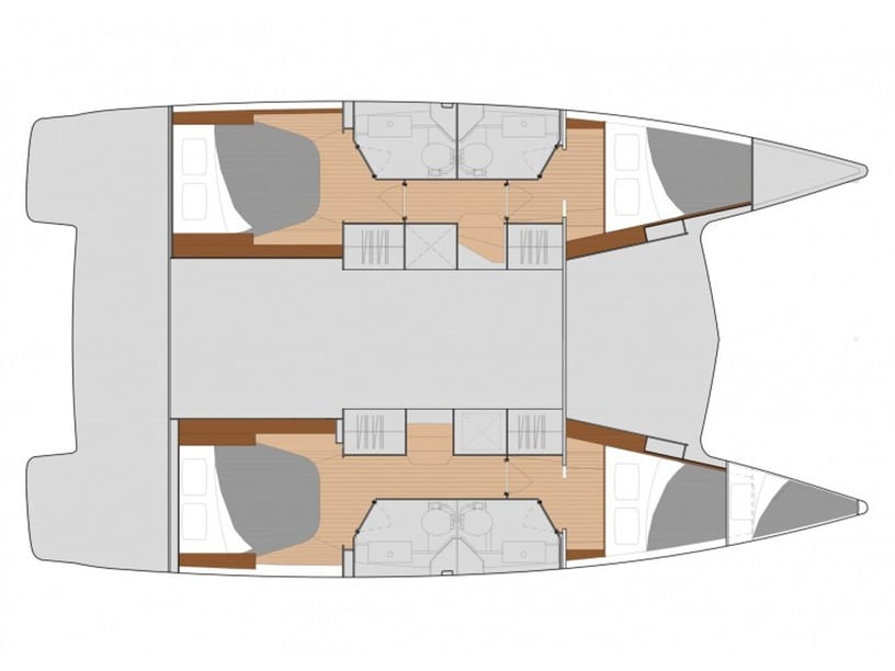 Lefkada Catamaran Cabine 5  Couchettes 10  Invités 10  12.26 m Numéro de l'annonce: #15997 5