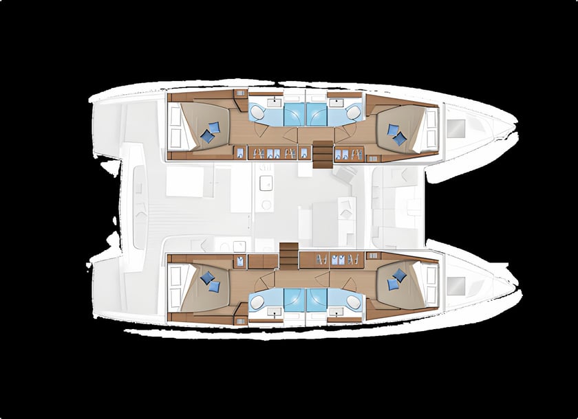 Skiathos Katamaran 4 kabin Konaklama 11 kişi Seyir 12 kişi 13.99 m İlan No: #16028 2