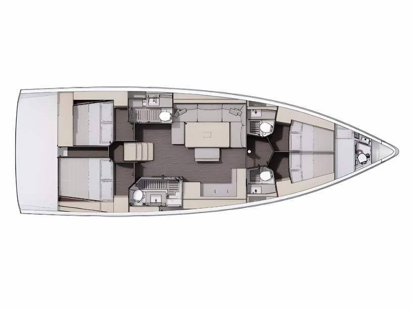 Punat Zeilboot Cabine 4  10  slaapplaatsen 10  gasten 14.85 m Lijstnummer: #16034 2