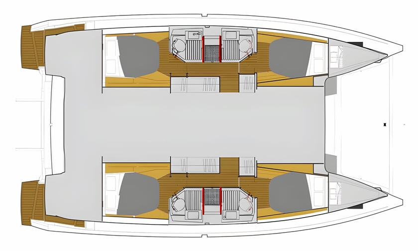 Šibenik Catamaran Cabine 6  12  slaapplaatsen 12  gasten 12.58 m Lijstnummer: #16050 2