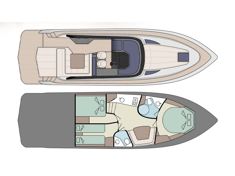 Sukošan Yacht a motore cabina 3  cuccette 6  6  ospiti 13.8 m Numero dell'inserzione: #16092 3