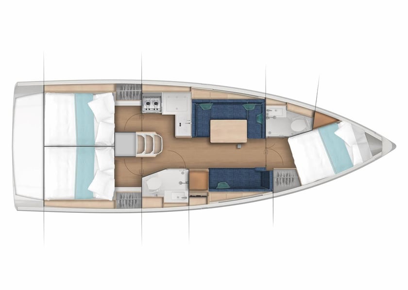 Kaštel Gomilica Zeilboot Cabine 3  8  slaapplaatsen 8  gasten 11.55 m Lijstnummer: #16127 2