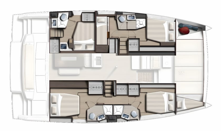 Sitges - Barcelona Katamaran 5 Kabine 10 Liegeplätze 10 Gäste 14.33 m Nummer des Inserats: #16141 2