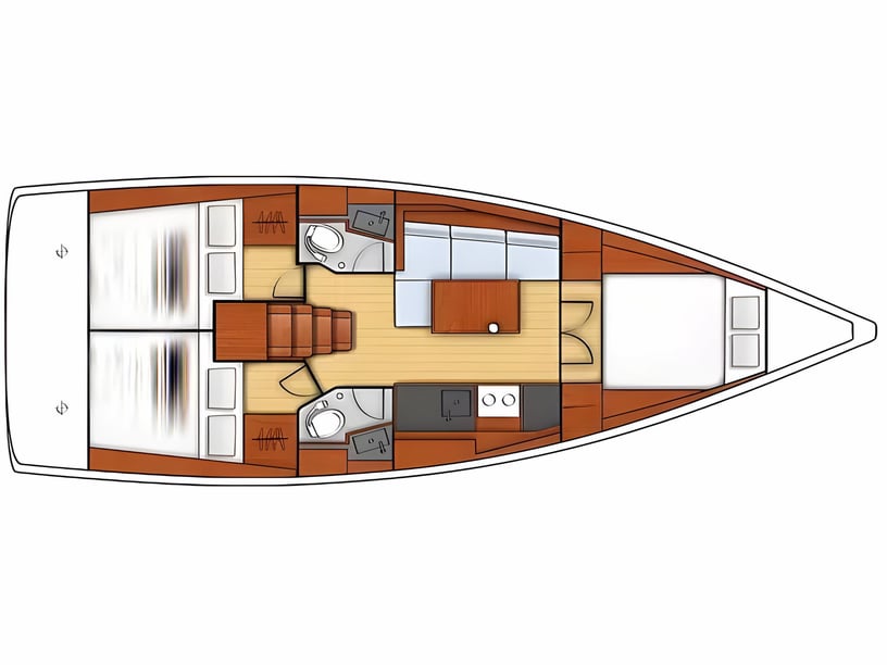 Pola Barca a vela cabina 3  cuccette 8  8  ospiti 11.5 m Numero dell'inserzione: #16180 2