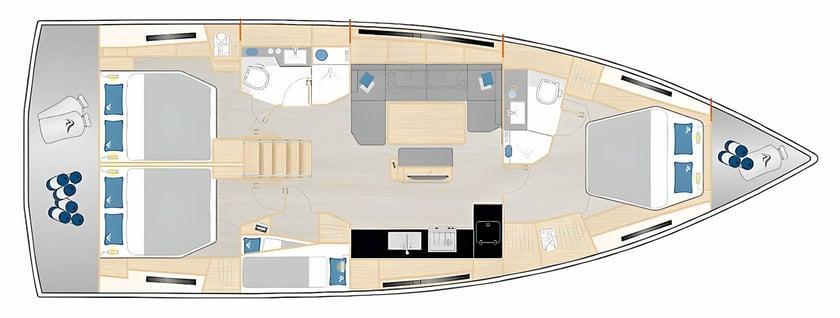 Pola Barca a vela cabina 4  cuccette 10  10  ospiti 14.6 m Numero dell'inserzione: #16228 2