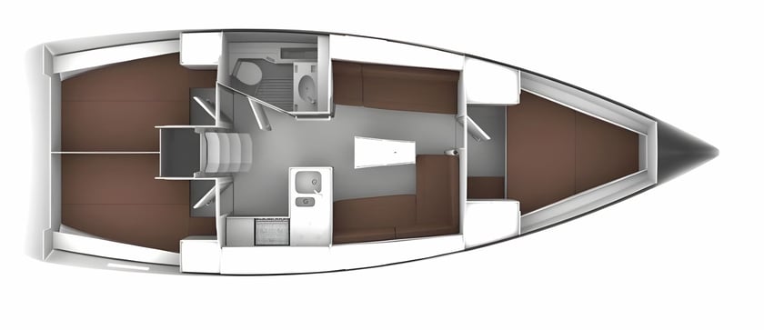 Baška Voda Velero Cabina 3  8  literas 8  invitados 11.2 m Número de anuncio: #16259 2