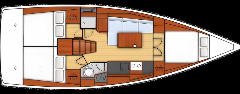 Ayamonte Barca a vela cabina 3  cuccette 8  8  ospiti 11.55 m Numero dell'inserzione: #16347 2