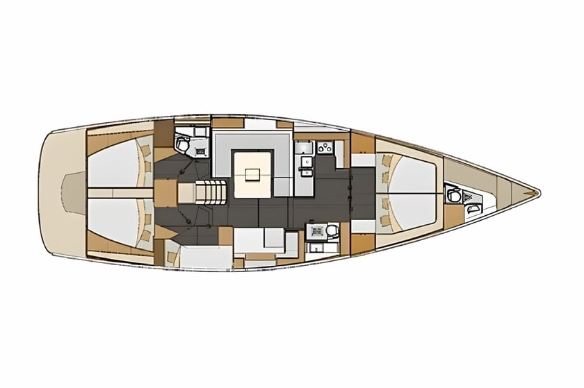 Baška Voda Zeilboot Cabine 6  12  slaapplaatsen 12  gasten 15.2 m Lijstnummer: #16427 2