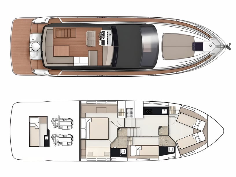 Sibenik Motorjacht Cabine 3  8  slaapplaatsen 8  gasten 15.64 m Lijstnummer: #16441 2