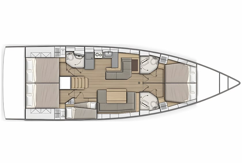 Pola Barca a vela cabina 5  cuccette 12  12  ospiti 15.8 m Numero dell'inserzione: #16451 2