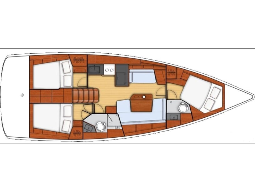 Propriano Velero Cabina 3  8  literas 8  invitados 12.43 m Número de anuncio: #16552 3