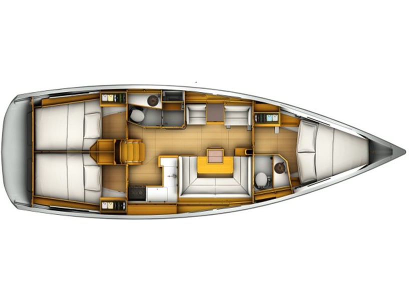 Paros Segelboot 3 Kabine 8 Liegeplätze 8 Gäste 12.5 m Nummer des Inserats: #16576 3