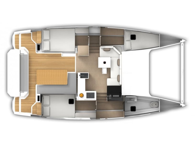 Zadar Catamaran Cabine 3  6  slaapplaatsen 6  gasten 9.98 m Lijstnummer: #16603 4