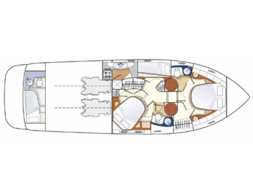 Lefkada Motorboot 3 Kabine 6 Liegeplätze 6 Gäste 14.82 m Nummer des Inserats: #16611 3