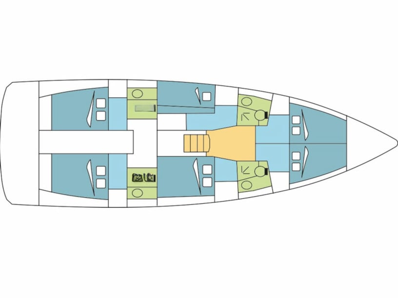Tivat Yelkenli 7 kabin Konaklama 12 kişi Seyir 12 kişi 14 m İlan No: #16655 3