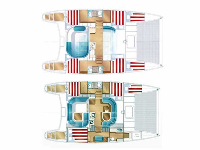 Sint Maarten Catamarano cabina 4  cuccette 10  10  ospiti 11.98 m Numero dell'inserzione: #16681 3