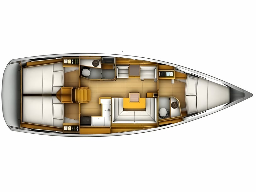 Paros Segelboot 3 Kabine 8 Liegeplätze 8 Gäste 12.76 m Nummer des Inserats: #16699 2