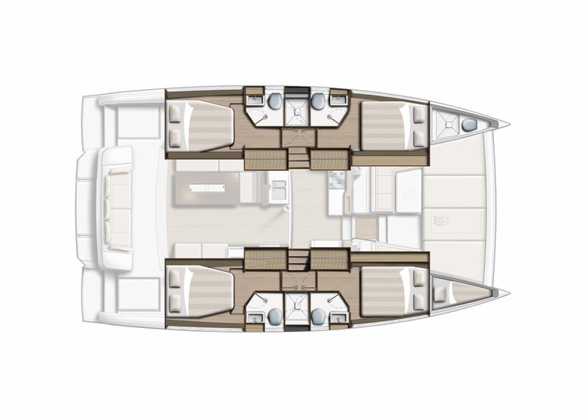 Skradin Catamaran 5 cabin 10 berths 10 guests 12.85 m Listing Number: #16761 2