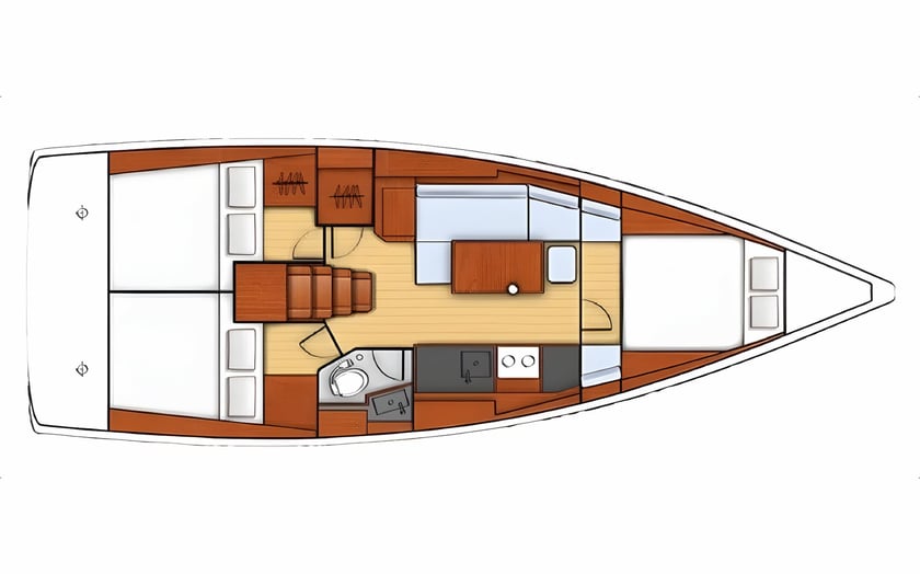 Salerno Barca a vela cabina 3  cuccette 8  8  ospiti 11.55 m Numero dell'inserzione: #16766 2