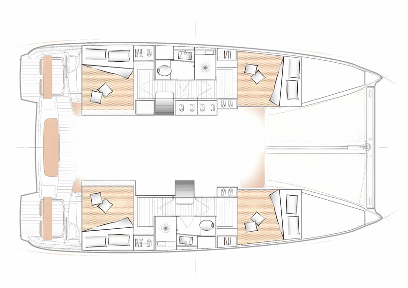 Skradin Catamarano cabina 6  cuccette 10  10  ospiti 11.39 m Numero dell'inserzione: #16791 2