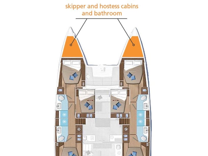 Mahe, Victoria Catamaran 7 cabin 14 berths 15 guests 14.75 m Listing Number: #16797 3