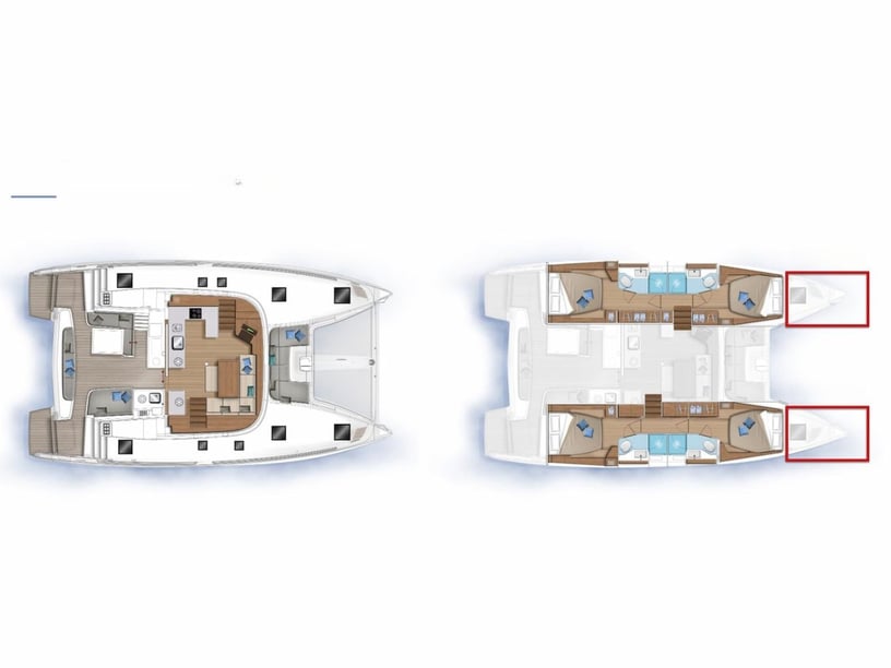 Olbia Catamaran Cabine 4  8  slaapplaatsen 10  gasten 13.99 m Lijstnummer: #16810 3
