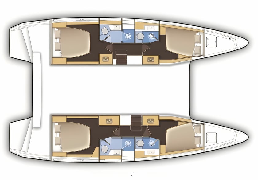 Athene Catamaran Cabine 4  10  slaapplaatsen 10  gasten 12.8 m Lijstnummer: #16879 2