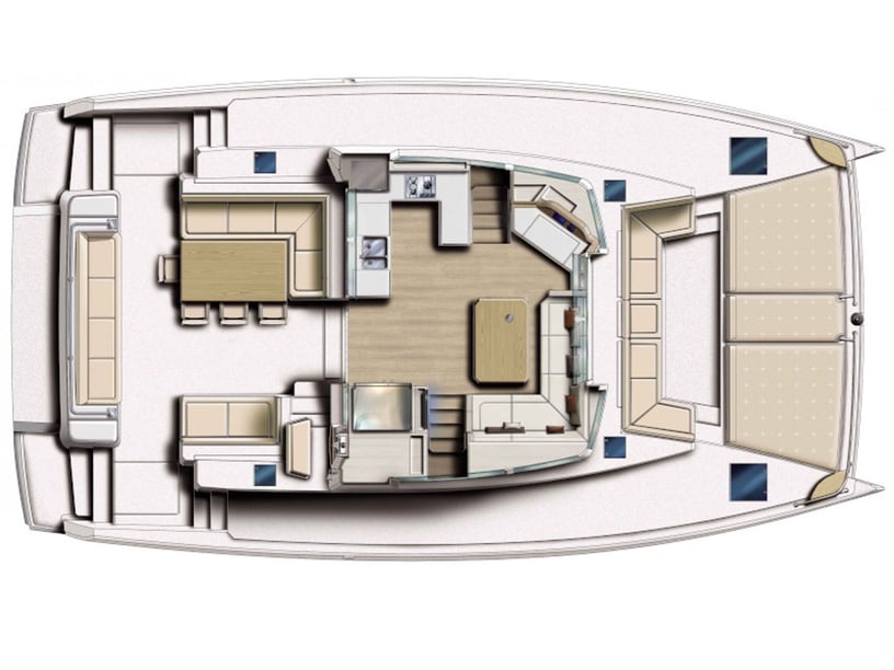 Salerne Catamaran Cabine 4  Couchettes 10  Invités 12  13.6 m Numéro de l'annonce: #16912 5