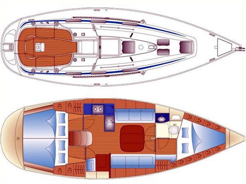 Limenas Avdiron Barca a vela cabina 3  cuccette 8  8  ospiti 11.4 m Numero dell'inserzione: #16954 3