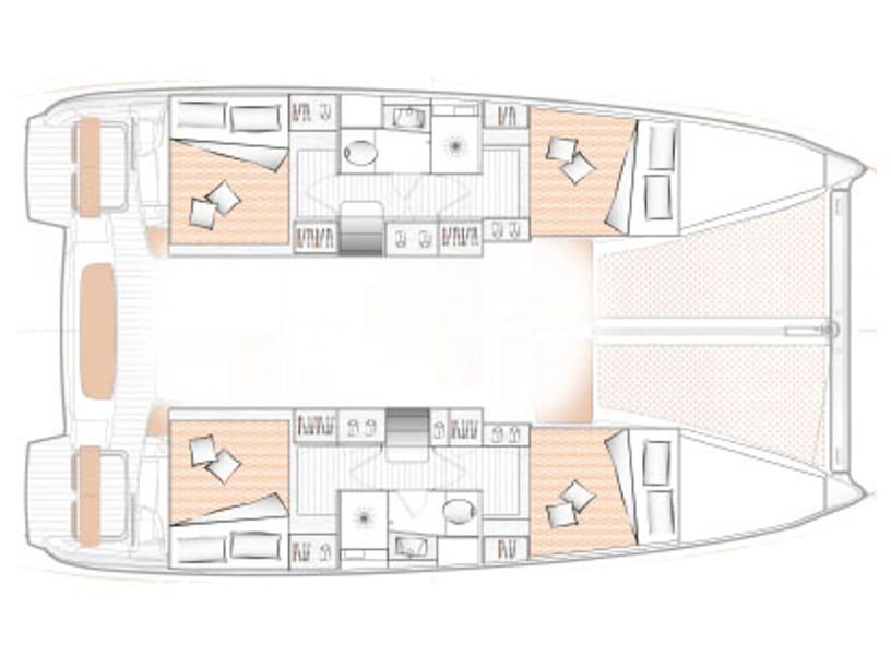 Saint-Martin Catamaran Cabine 6  Couchettes 10  Invités 10  11.33 m Numéro de l'annonce: #16997 5