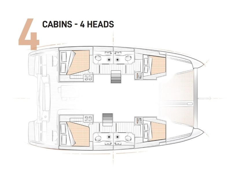 San Vincenzo Catamaran Cabine 4    11.74 m Numéro de l'annonce: #17082 3