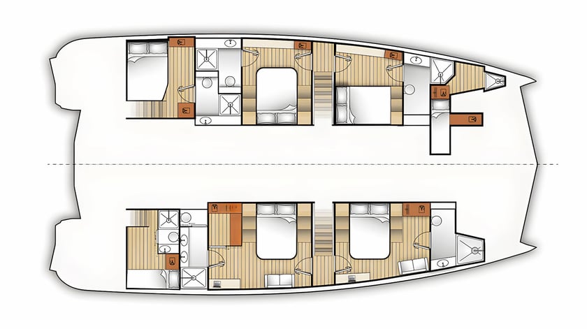 Lavrion Catamarán Cabina 5  10  literas 10  invitados 18.32 m Número de anuncio: #17184 2