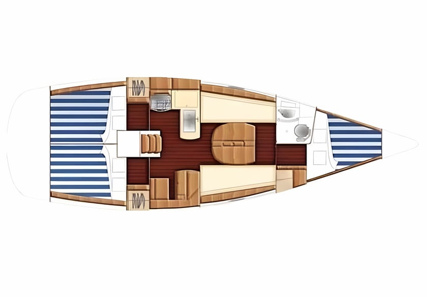 Yerseke Segelboot 3 Kabine 8 Liegeplätze 8 Gäste 11 m Nummer des Inserats: #17230 2