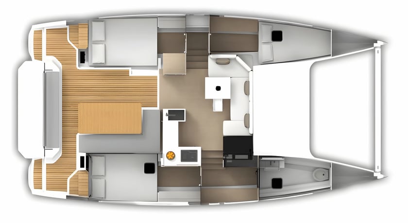 Novi Vinodolski Catamarán Cabina 3  6  literas 6  invitados 9.98 m Número de anuncio: #17254 2